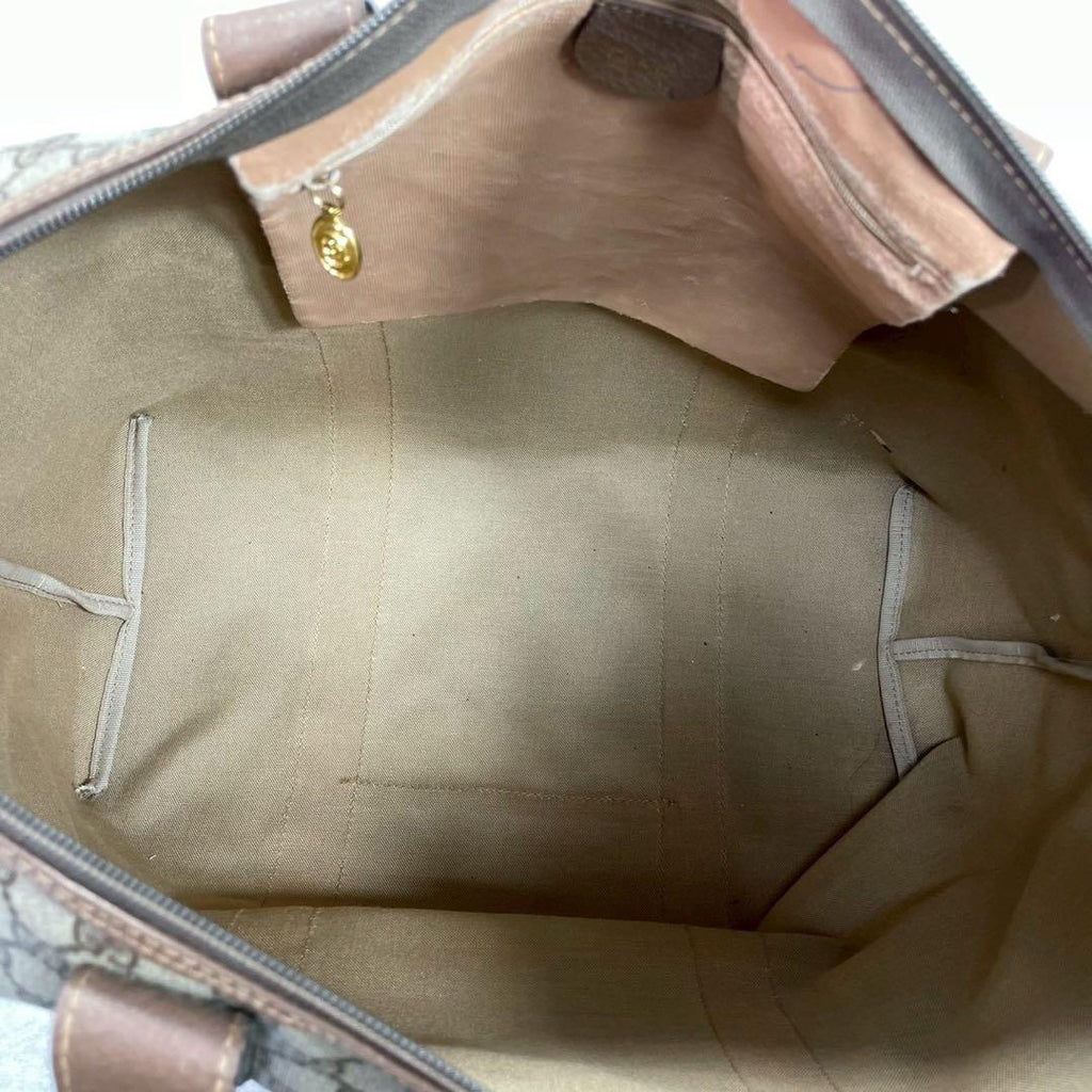 Gucci GG Boston Bag Brown Leather Logo — view 4