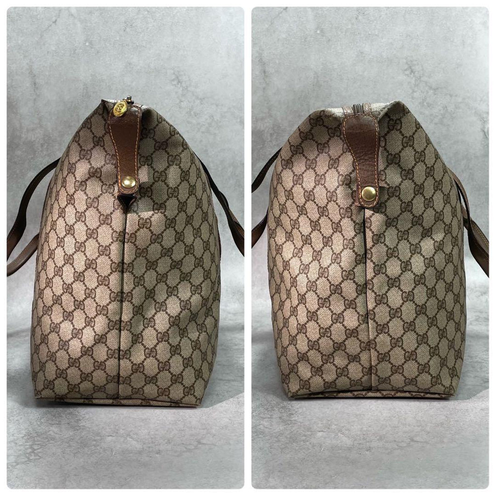 Gucci GG Boston Bag Brown Leather Logo — view 7