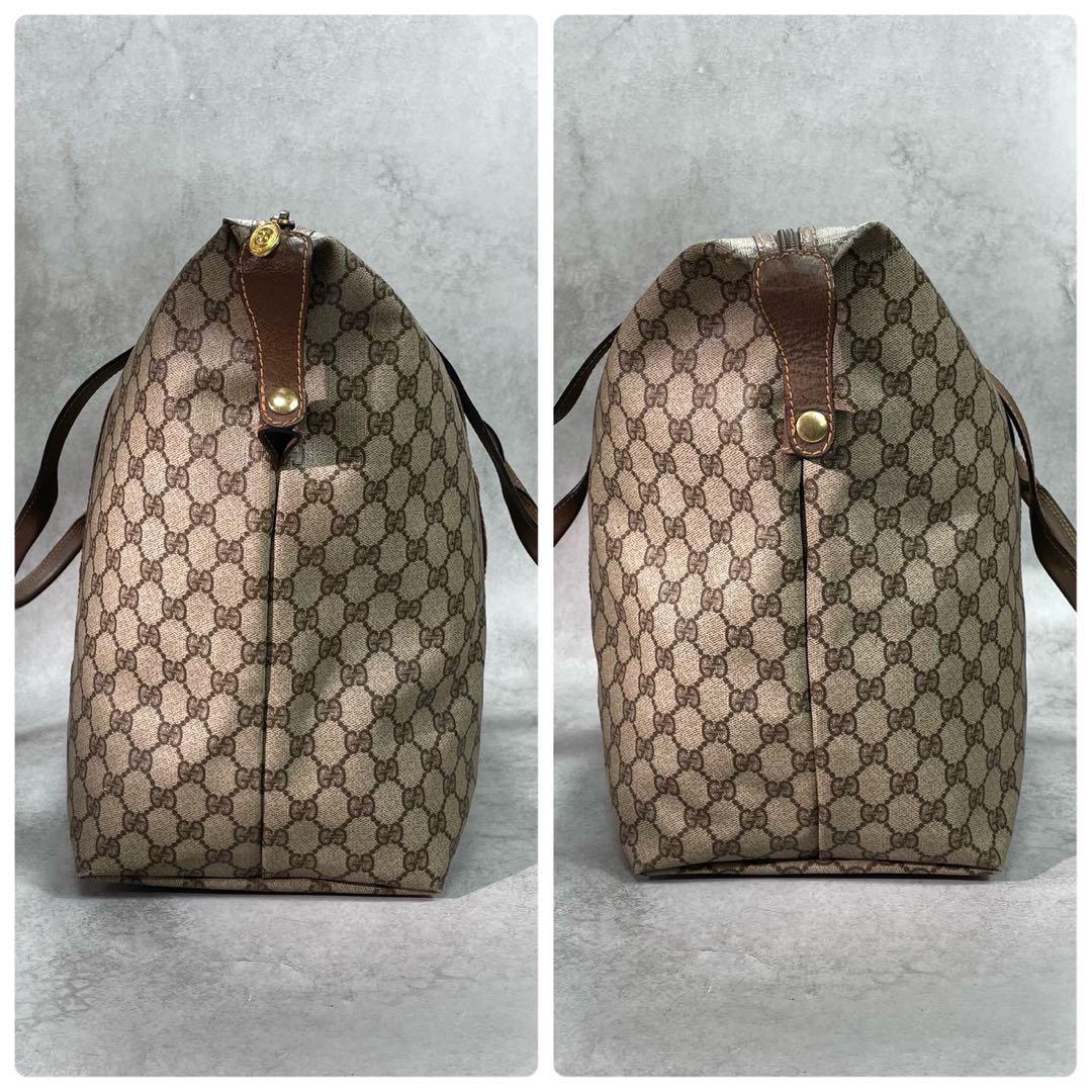 Gucci GG Boston Bag Brown Leather Logo — view 7