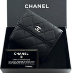 Chanel Wallet Quilted Lamb Hook Bifold