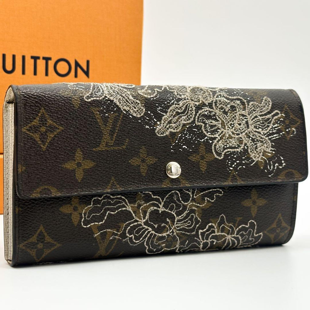 Louis Vuitton Limited Portefeuille Sarah Dantelle Flower Monogram Wallet