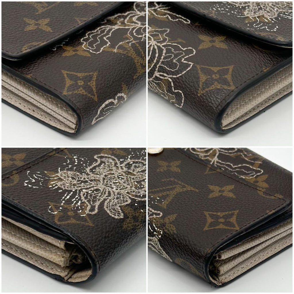 Louis Vuitton Limited Portefeuille Sarah Dantelle Flower Monogram Wallet — view 7