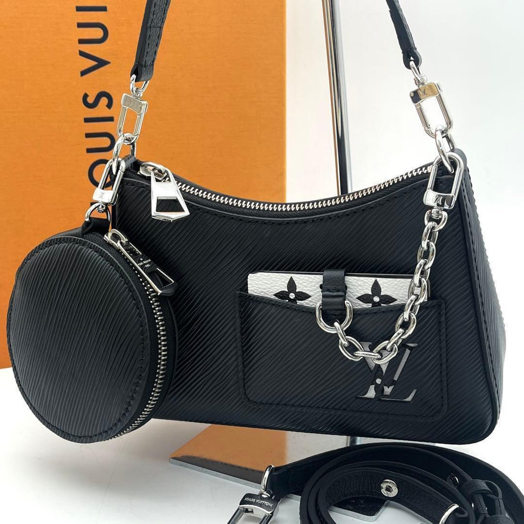 Louis Vuitton Epi Marais Rini Shoulder Bag Pouch Black