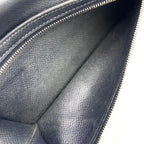 Hermes Bearn Classic Bifold Wallet Navy Leather Epsom — view 4