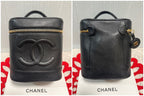 Chanel Vanity Caviar Leather Black Gold — view 2