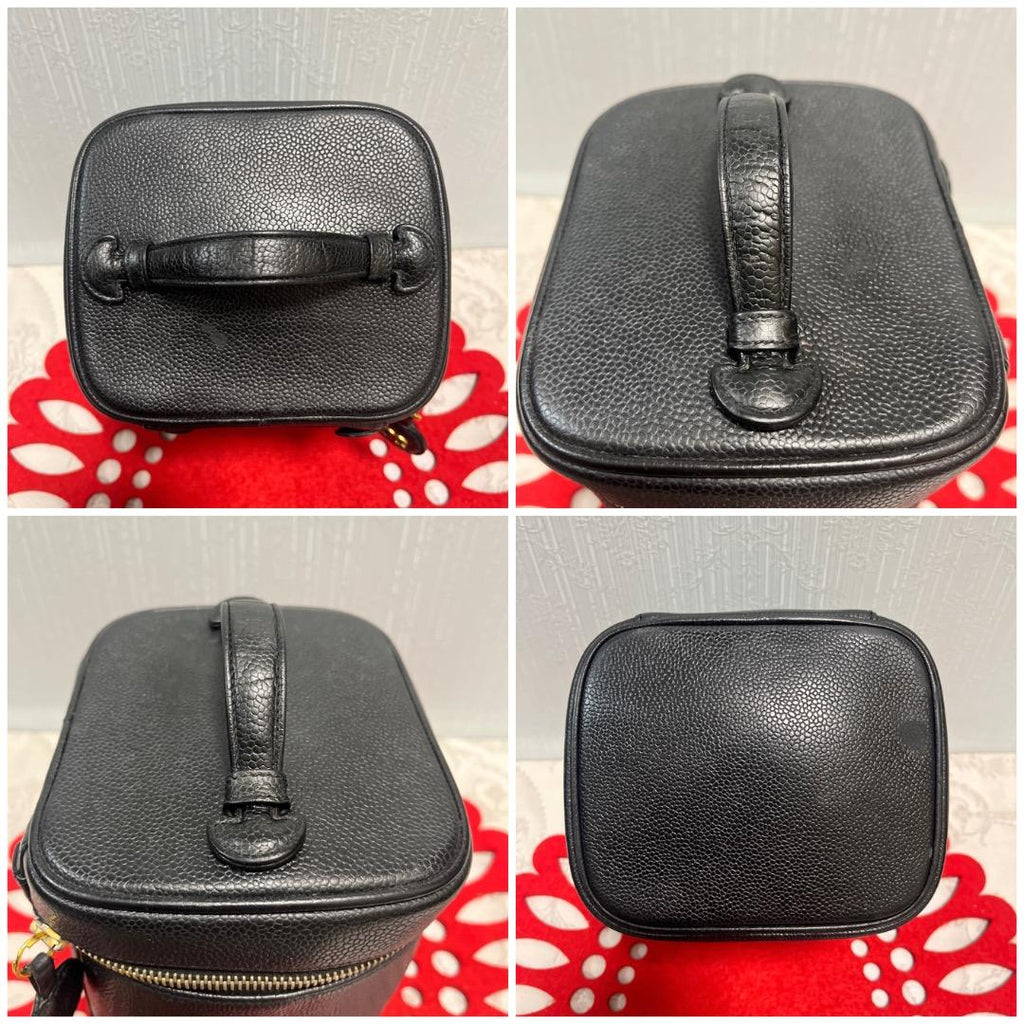 Chanel Vanity Caviar Leather Black Gold — view 5
