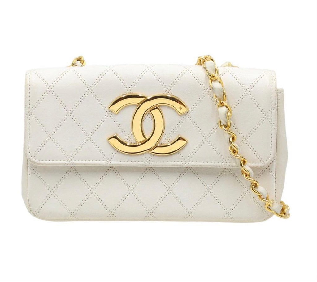 Chanel Jumbo CC Logo Mini Bicolor Chain Shoulder — view 2