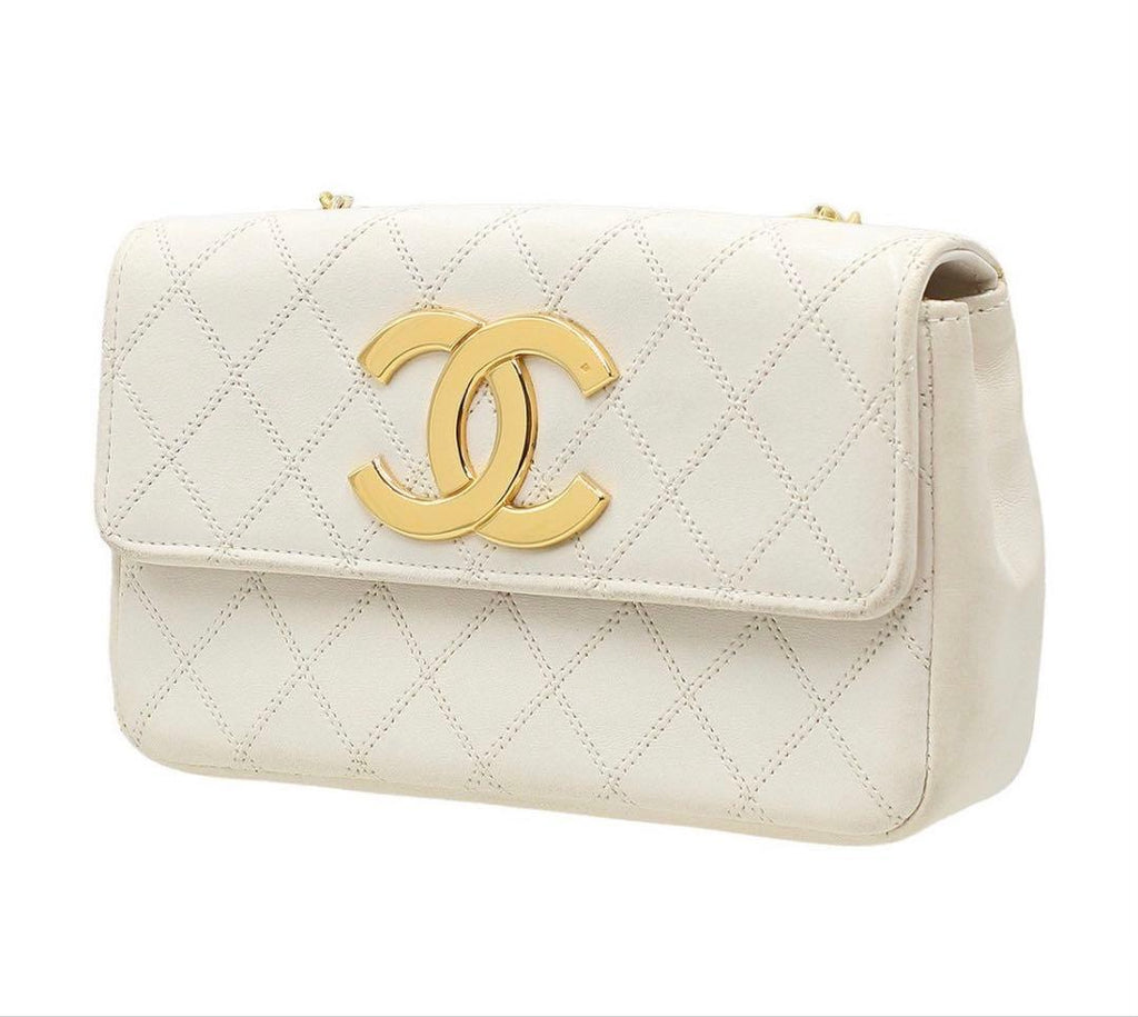 Chanel Jumbo CC Logo Mini Bicolor Chain Shoulder — view 4