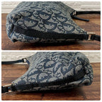 Dior Trotter Canvas Leather Shoulder Bag Pouch — view 4