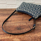Dior Trotter Canvas Leather Shoulder Bag Pouch — view 7