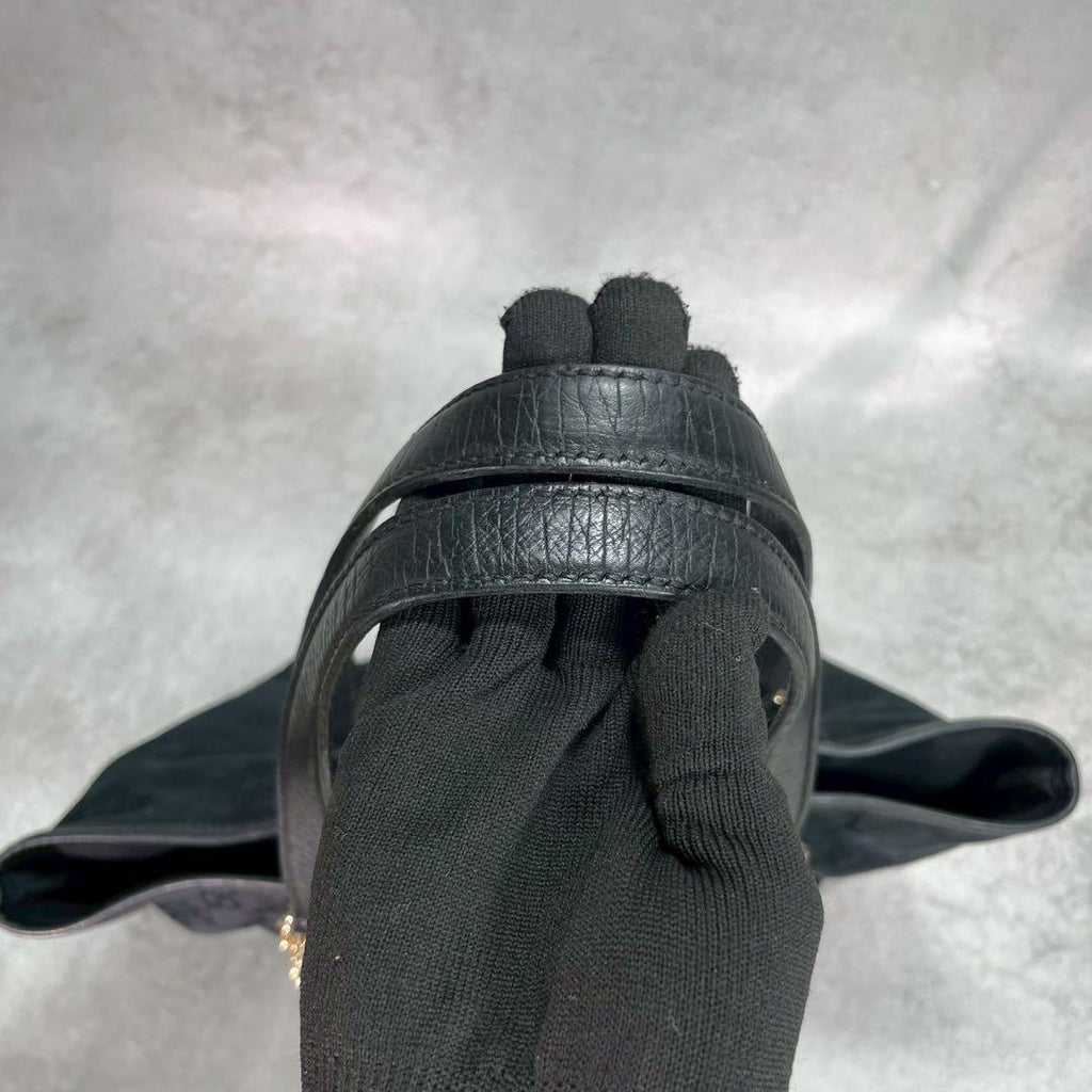 Gucci GG Sherry Line Tote Black Canvas — view 6