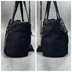 Gucci GG Sherry Line Tote Black Canvas — view 7