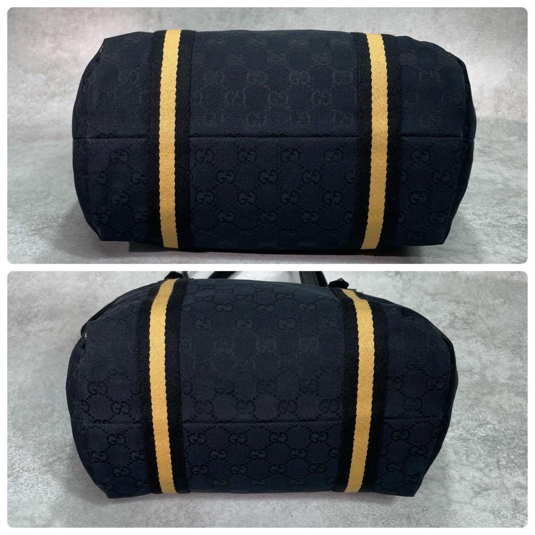 Gucci GG Sherry Line Tote Black Canvas — view 8