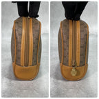 Gucci GG Clutch Brown Beige Logo Leather — view 5