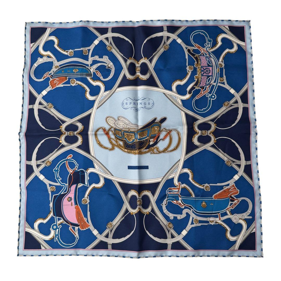 Hermes Carre 45 Spring Remix Silk Scarf Gavroche — view 2