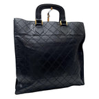 Chanel Quilted Lambskin Mini CC Logo Hand Tote — view 2