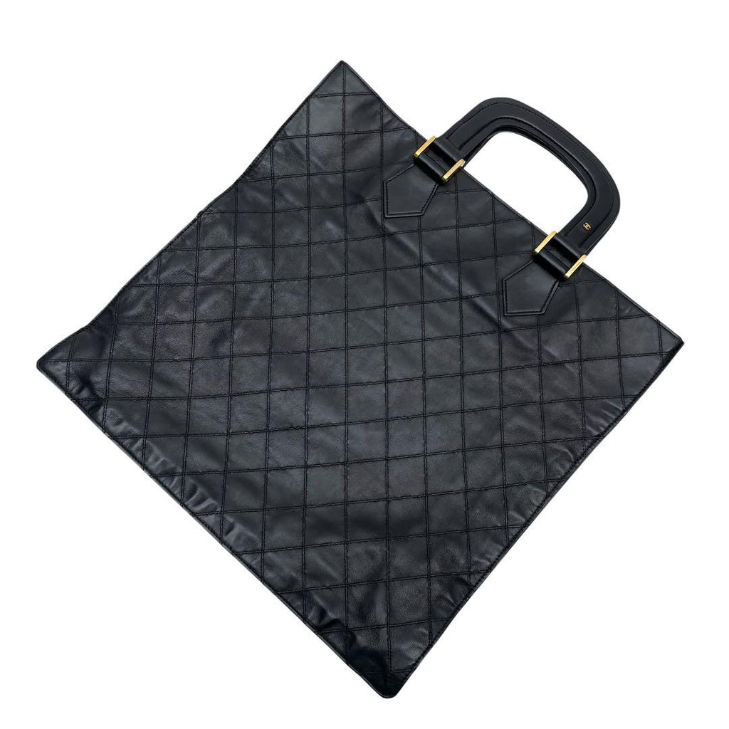 Chanel Quilted Lambskin Mini CC Logo Hand Tote — view 3