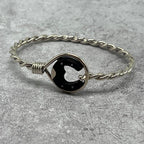 Gucci Horseshoe Twist Bangle Ebony Bracelet