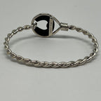 Gucci Horseshoe Twist Bangle Ebony Bracelet — view 4