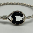 Gucci Horseshoe Twist Bangle Ebony Bracelet — view 6