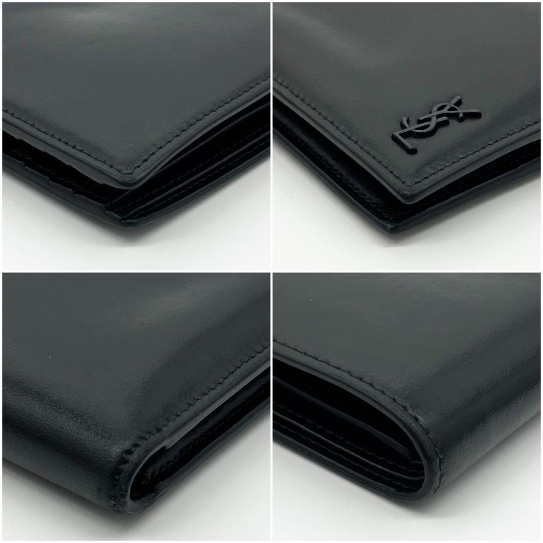 Saint Laurent Tiny Cassandra Bifold Compact Billfold Wallet — view 5