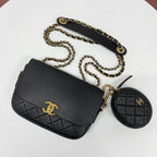 Chanel Quilted Flap with Coin Purse — view 6