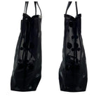 Prada Leather Mesh Sequin Dot Pattern Hand Tote Bag — view 3