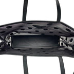Prada Leather Mesh Sequin Dot Pattern Hand Tote Bag — view 7