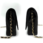 Chanel Bias Stitch Quilted Lambskin Shoulder Bag Black — view 5