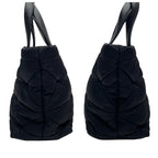Prada Nylon Leather Quilted Shoulder Bag Black — view 3