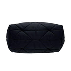 Prada Nylon Leather Quilted Shoulder Bag Black — view 4
