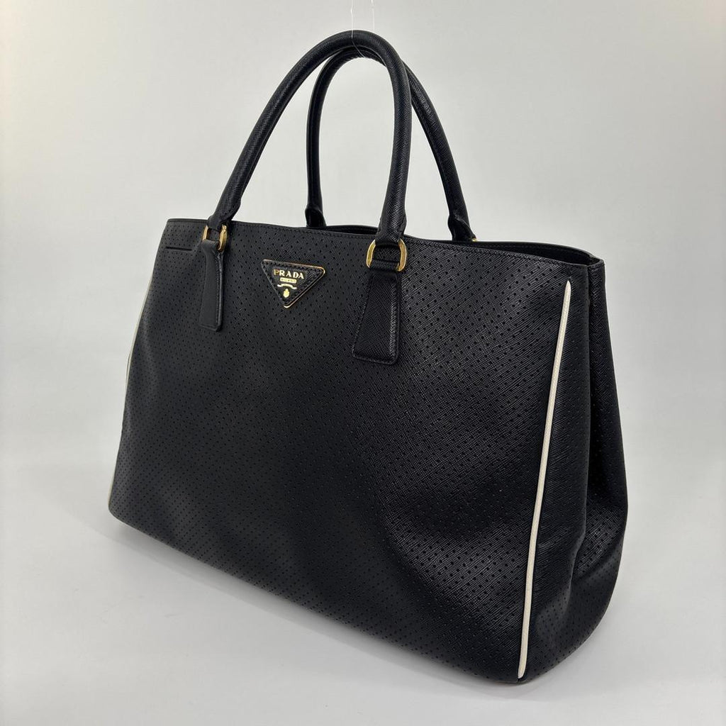 Prada Super Saffiano Leather Black Tote — view 2