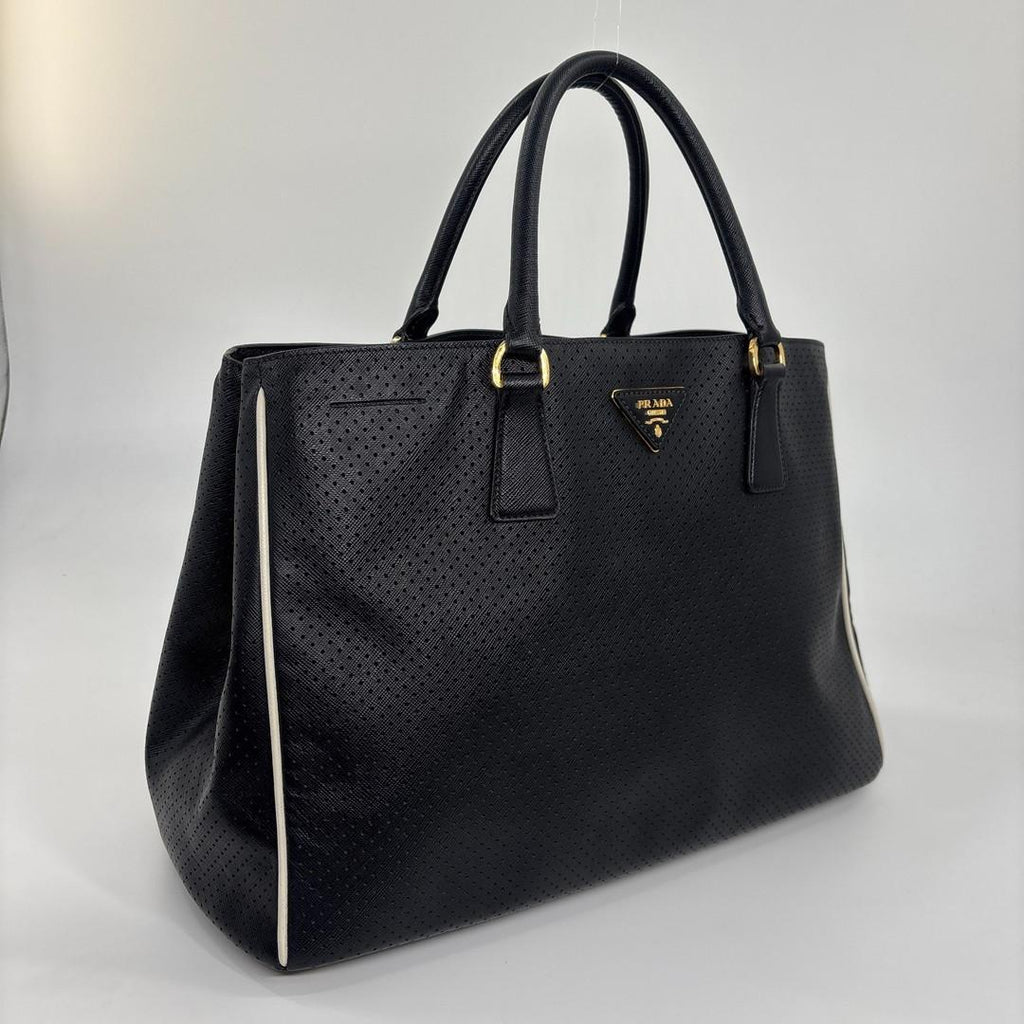 Prada Super Saffiano Leather Black Tote — view 3