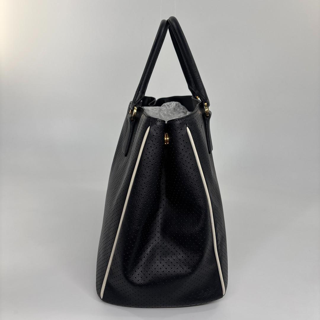 Prada Super Saffiano Leather Black Tote — view 4