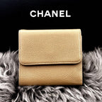 Chanel Wallet Coco Stitch Caviar Snap Trifold — view 2