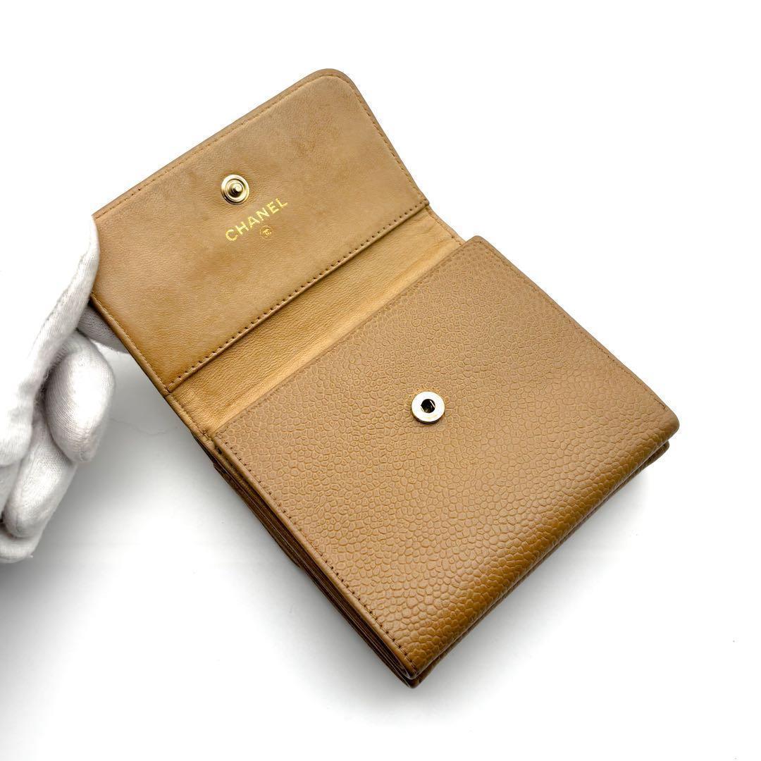 Chanel Wallet Coco Stitch Caviar Snap Trifold — view 3