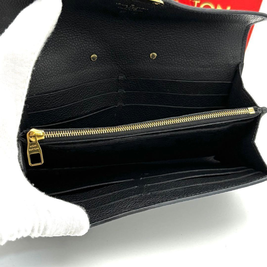 Louis Vuitton Wallet Portefeuille Sarah Metis Empreinte Black — view 4