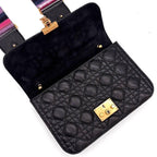 Dior Cannage Shoulder Bag Black Leather — view 4