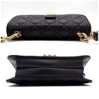 Dior Cannage Shoulder Bag Black Leather — view 7
