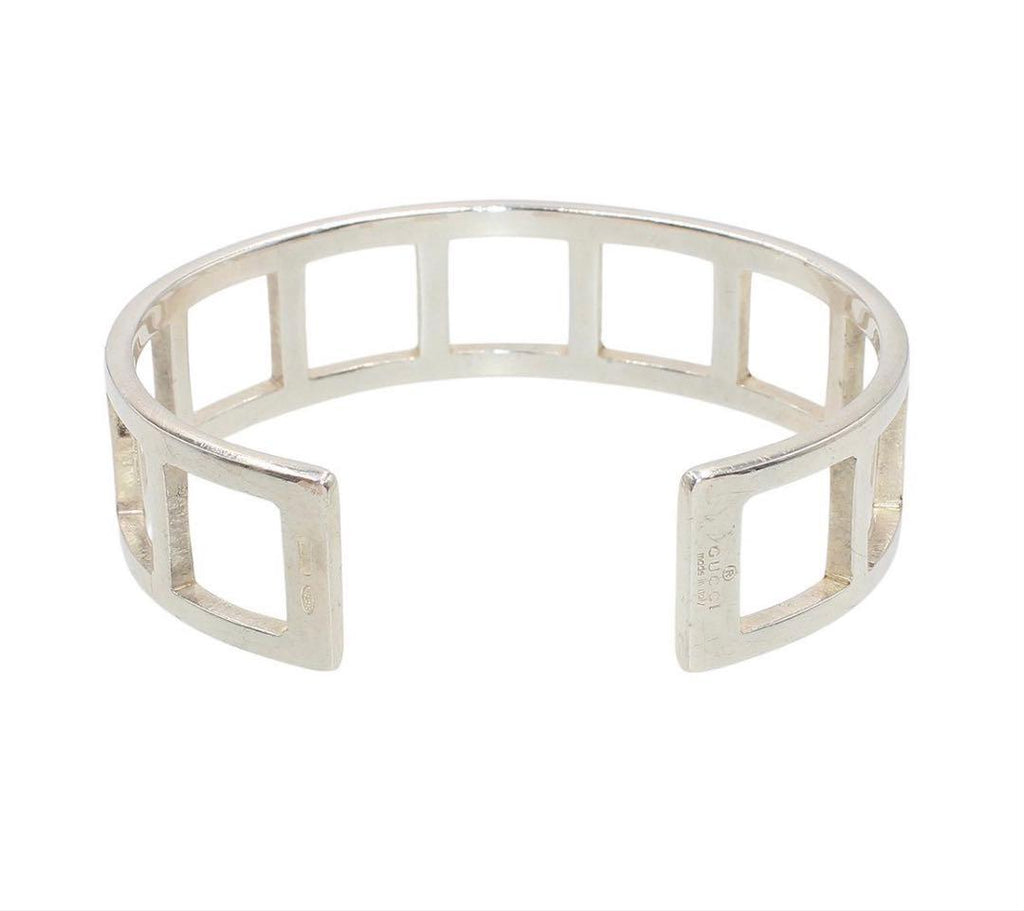 Gucci Open Square Bangle Bracelet — view 3