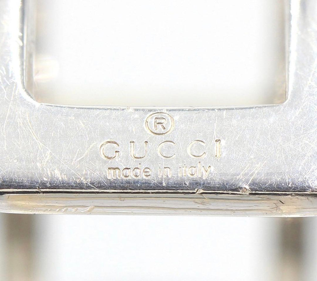 Gucci Open Square Bangle Bracelet — view 6