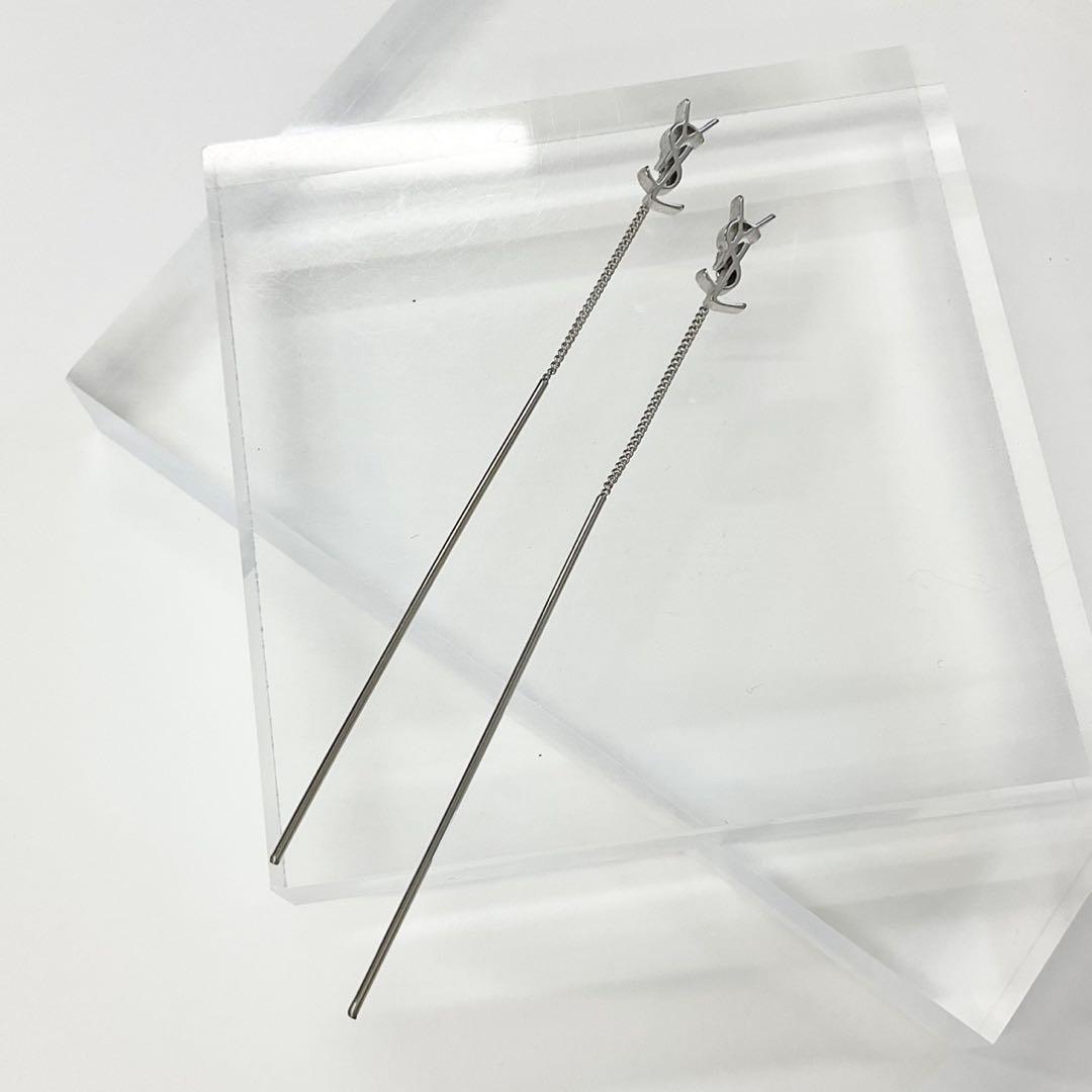 Saint Laurent Earrings Cassandra YSL Monogram — view 2
