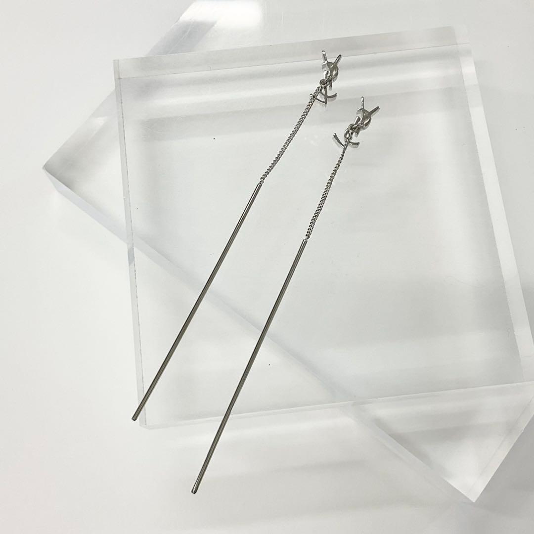 Saint Laurent Earrings Cassandra YSL Monogram — view 3