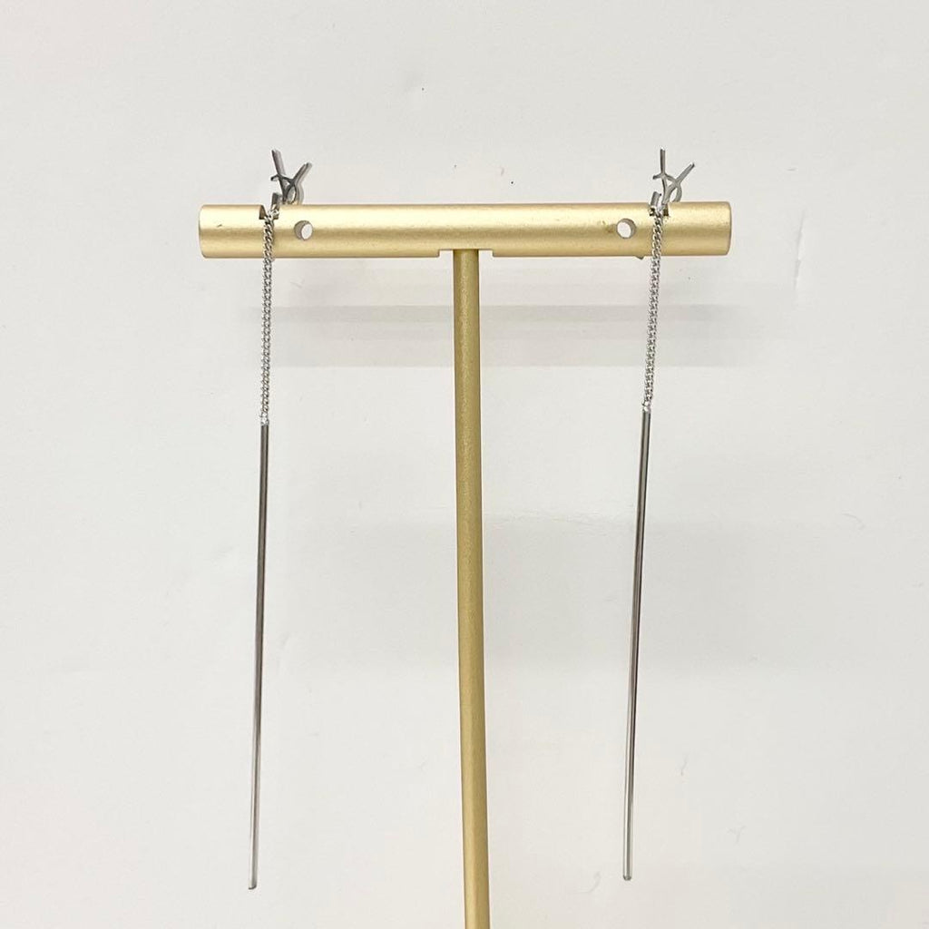 Saint Laurent Earrings Cassandra YSL Monogram — view 7