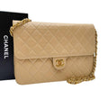 Chanel Lambskin Quilted CC Logo Chain Shoulder