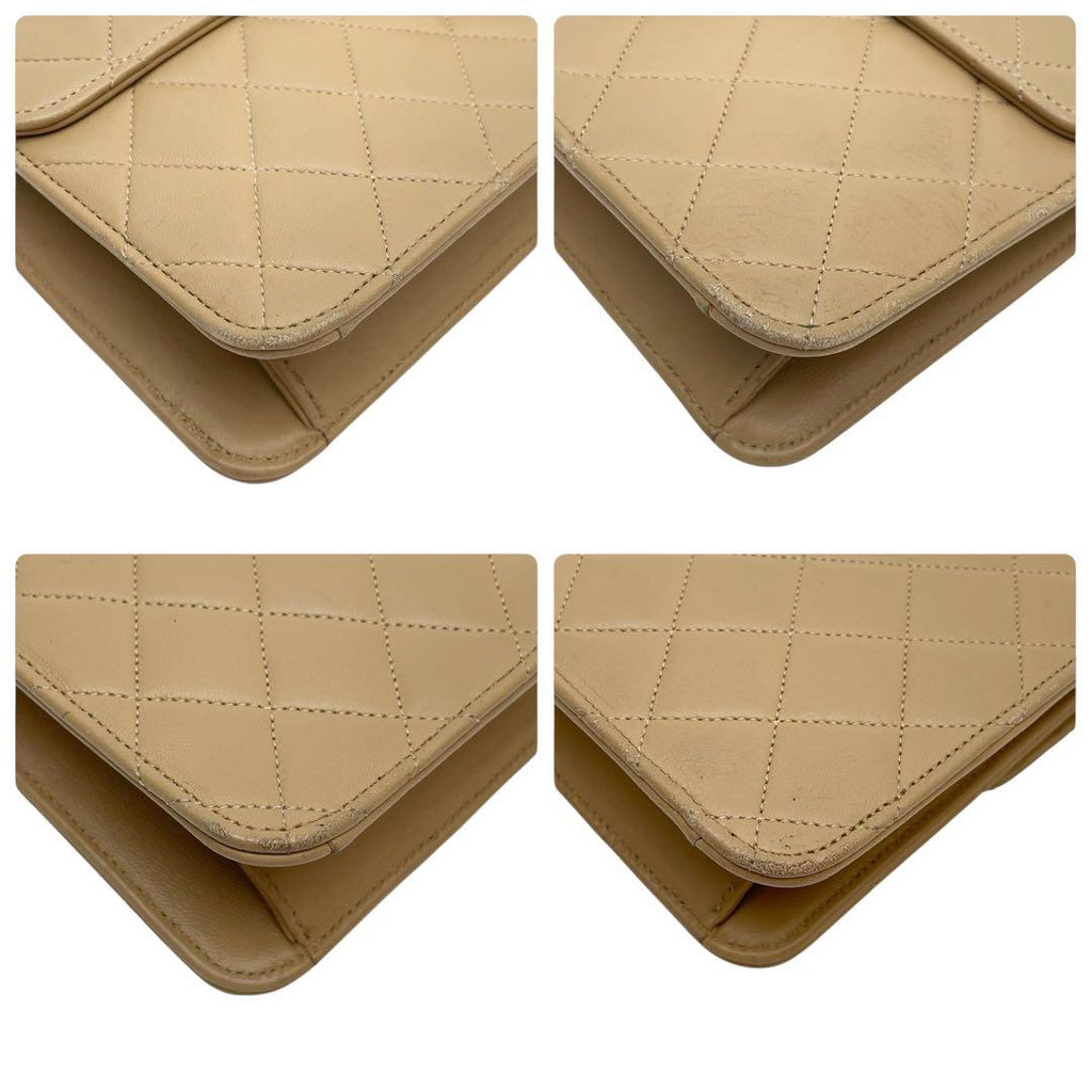 Chanel Lambskin Quilted CC Logo Chain Shoulder — view 6