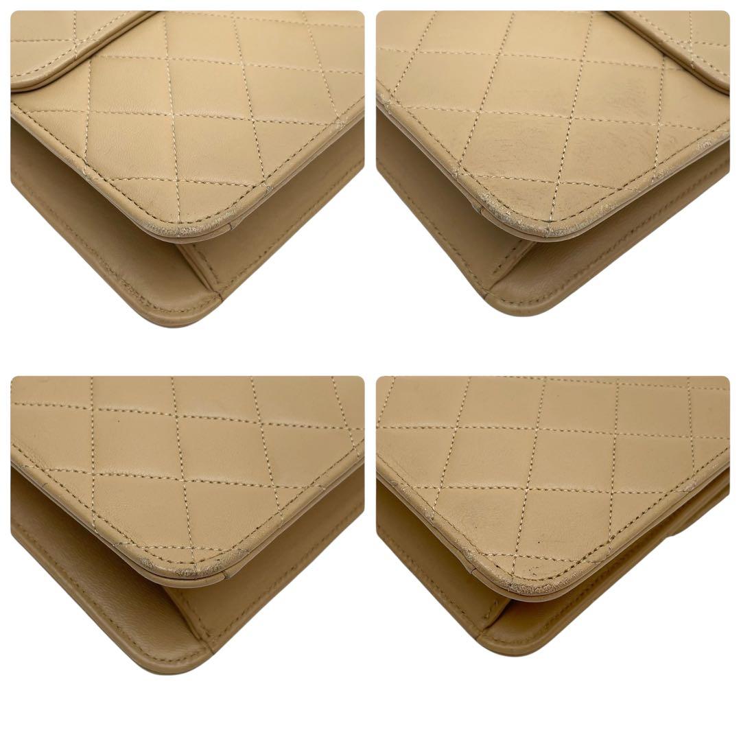 Chanel Lambskin Quilted CC Logo Chain Shoulder — view 6