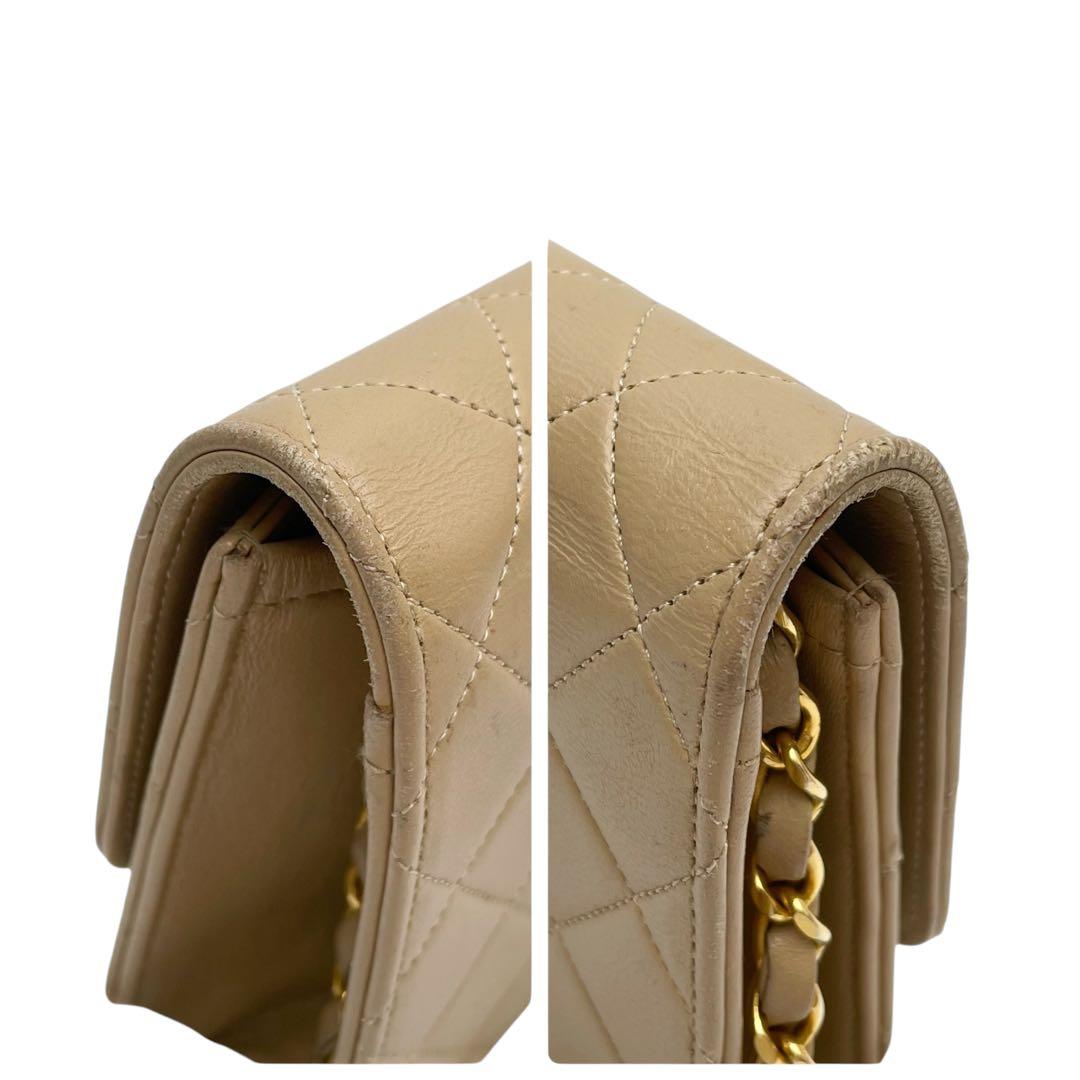 Chanel Lambskin Quilted CC Logo Chain Shoulder — view 9