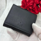Gucci Coin Purse Wallet Flower Black — view 3