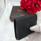 Gucci Coin Purse Wallet Flower Black — view 4